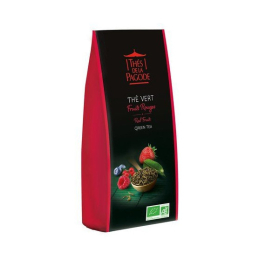 Thés de la Pagode thé vert fruits rouges BIO - 100g