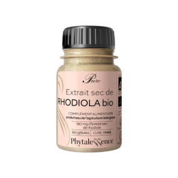 Phytalessence Pure Extrait sec de Rhodiola BIO - 60 gélules