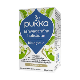 Pukka complément alimentaire Ashwagandha Holistique relaxation BIO - 30 gélules