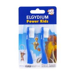 Elgydium power kids têtes pour brosse à dents électrique - 2 têtes de brosse