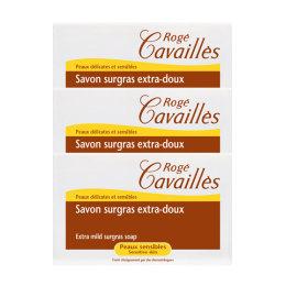 Rogé Cavaillès savon surgras extra doux peaux sensibles- 3x250g