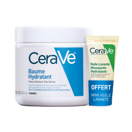 Cerave Baume Hydratant - 454g + Mini Huile 15ml offerte