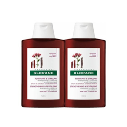 Klorane shampooing quinine et Edelweiss - 2x400ml