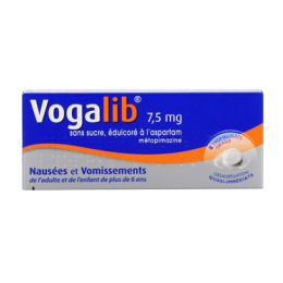 Vogalib 7.5mg sans sucre lyophilisat oral édulcoré à l'aspartam - 8 lyophilisats