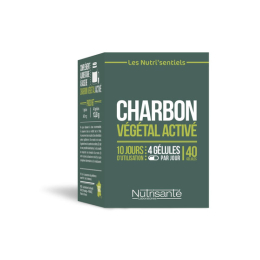 Nutrisanté Les Nutri'sensiels Charbon végétal activé - 40 gélules