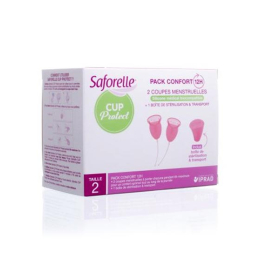 Saforelle Cup Protect Coupe menstruelle Taille 2 - 2 coupes