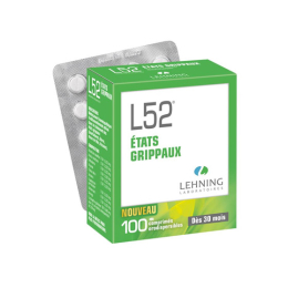 Lehning L52 États grippaux - 100 comprimés orodispersibles