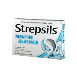 Strepsils Menthe Glaciale - 24 pastilles à sucer