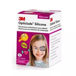 3M Opticlude Silicone Design Girl Maxi 5.7x8 cm - 50 pansements