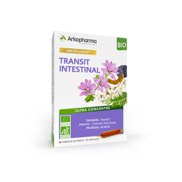 Arkopharma Arkofluides Transit intestinal BIO - 20 ampoules
