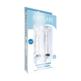 Anycare Seringue nasale Transparente - 2 seringues