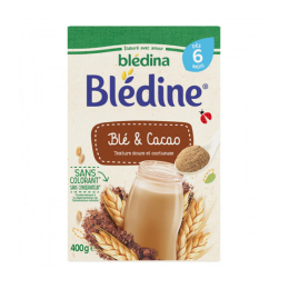 Blédina blédine Blé et Cacao 6 mois+ - 400g