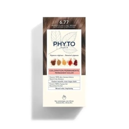 Phyto color Kit de coloration permanente 6.77 marron clair cappuccino