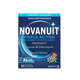 Sanofi Novanuit triple action - 30 comprimés