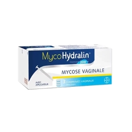 MycoHydralin Mycose vaginale 200mg - 3 comprimés vaginaux