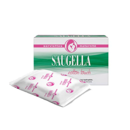 Saugella Cotton Touch Serviettes maternité - 10 serviettes