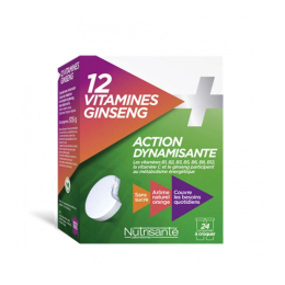 Nutrisanté 12 Vitamines + Ginseng - 24 comprimés à croquers