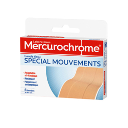 Mercurochrome Bande tissu Spécial mouvement - 5 bandes