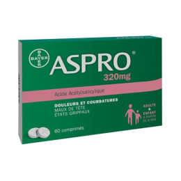 Aspro 320mg - 60 comprimés