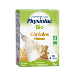 Physiolac Céréales Nature BIO 4 mois - 200g