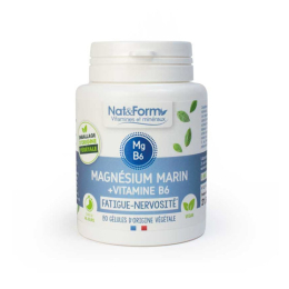 Nat & Form Magnésium Marin + Vitamine B6 - 80 gélules