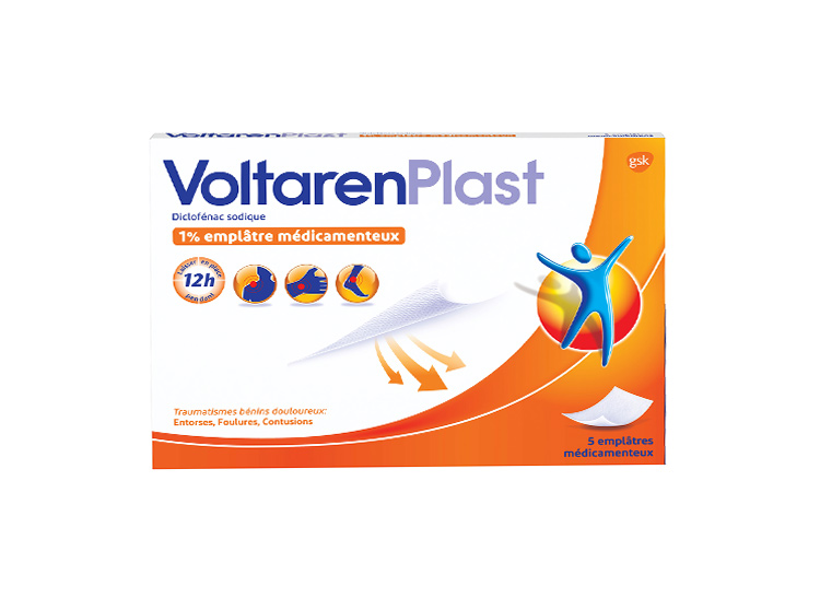 VoltarenPlast 1% - 5 emplâtres