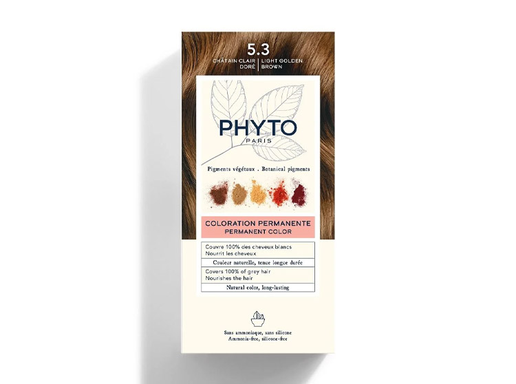 Phyto color  Kit de coloration permanente - 5.3 Châtain clair doré