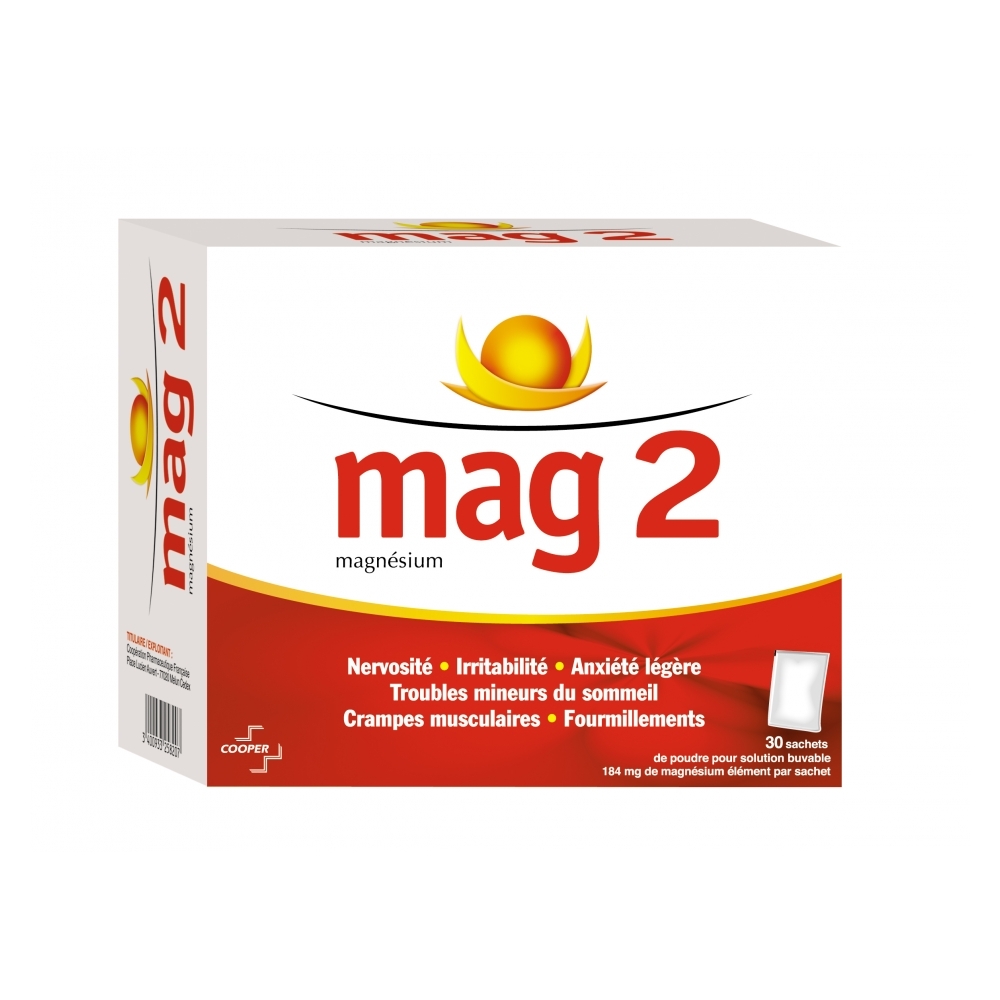 Mag 2 poudre pour solution buvable - 30 sachets - Pharmacie en