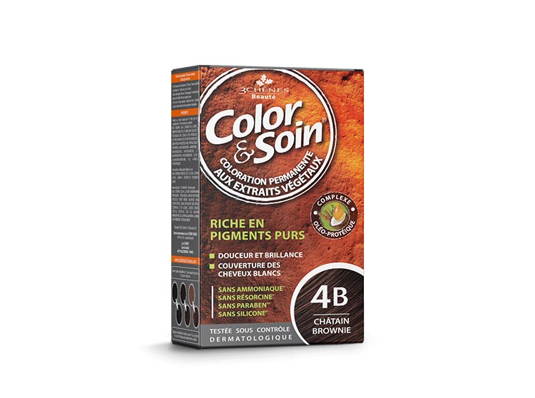 Color & Soin Coloration 4B - Châtain Brownie