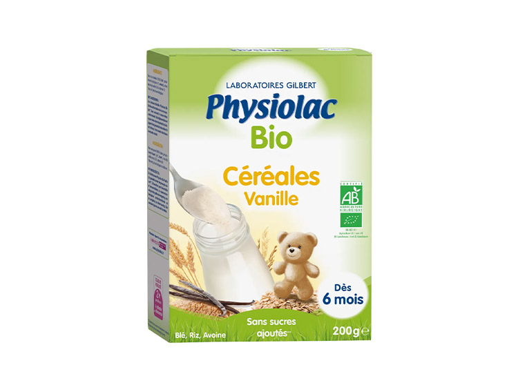 Physiolac Céréales Vanille BIO 6 mois -200g