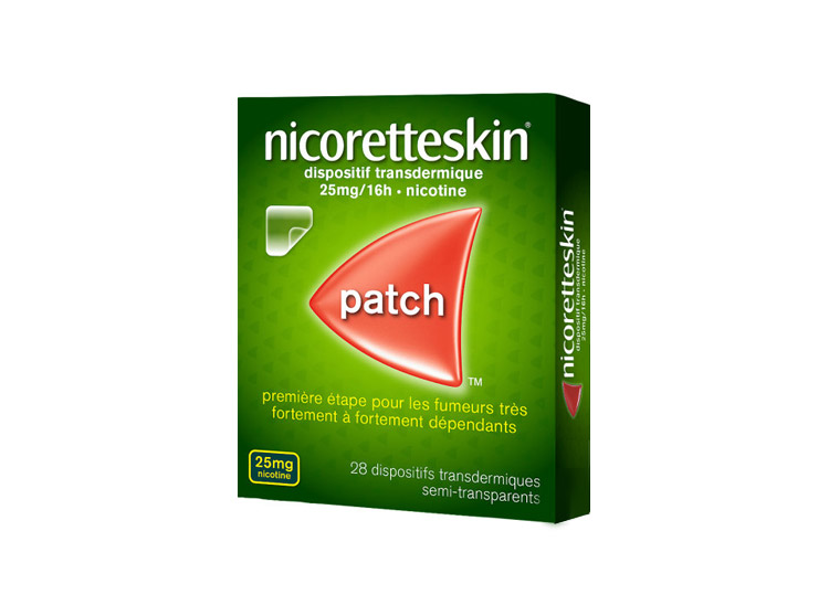 NicoretteSkin 25mg/16H - 28 patchs