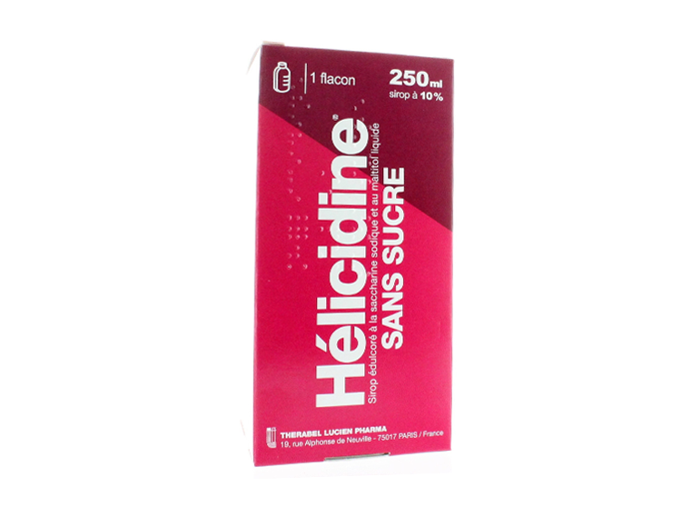 Helicidine 10% sans sucre sirop  - 250ml