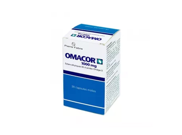 Omacor esthers éthyliques d’acides oméga 3 - 28 capsules