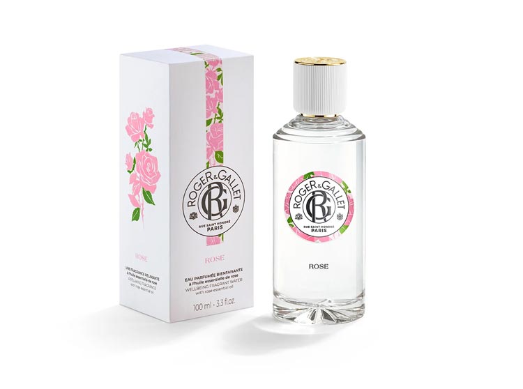 Roger&Gallet Eau Parfumée bienfaisante Rose - 100 ml