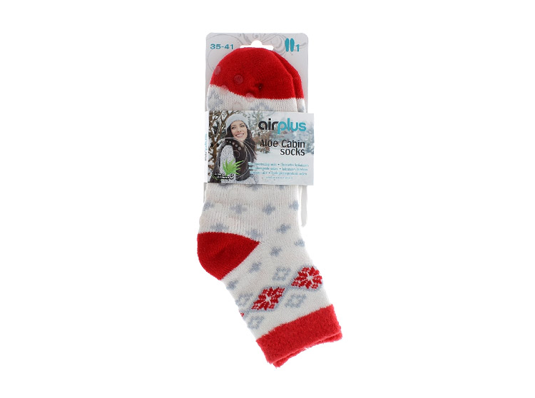Airplus Chaussettes Flocons rouges