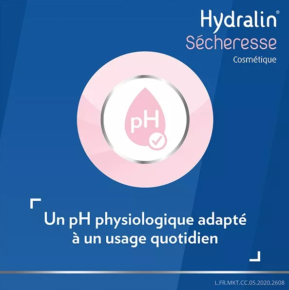 La crème lavante Hydralin Sécheresse un pH physiologique