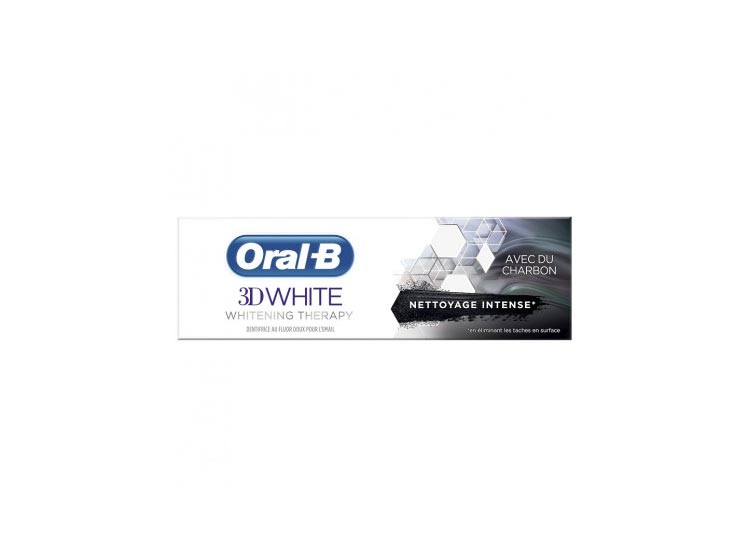Oral-B Dentifrice 3D White Charbon - 75ml