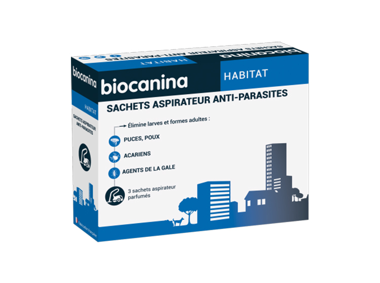 Biocanina Sachets aspirateurs anti-parasites - 3 sachets