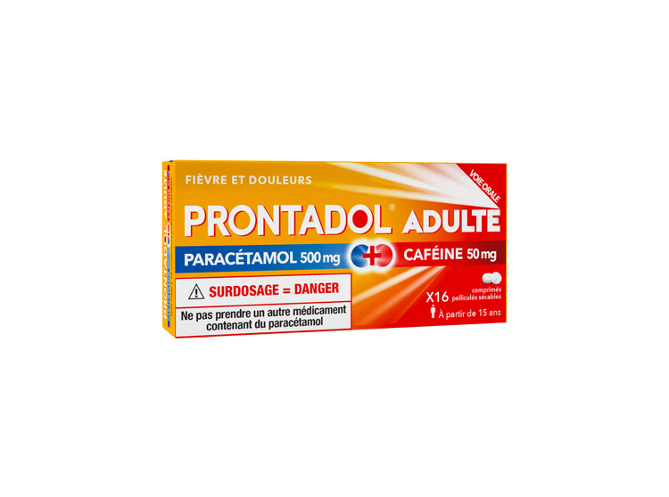 Prontadol 500 mg/50 mg - 16 comprimés