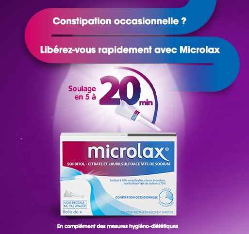 Microlax Sorbitol Citrate et Laurilsufoacétate de sodium