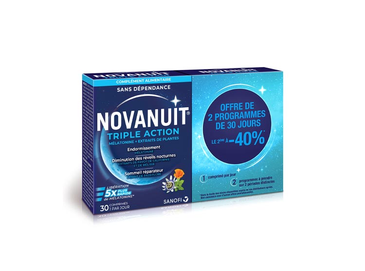 Novanuit Triple action - 2 x 30 comprimés