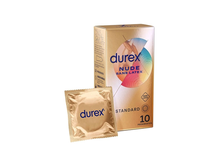 Durex Nude Sans Latex - 10 préservatifs