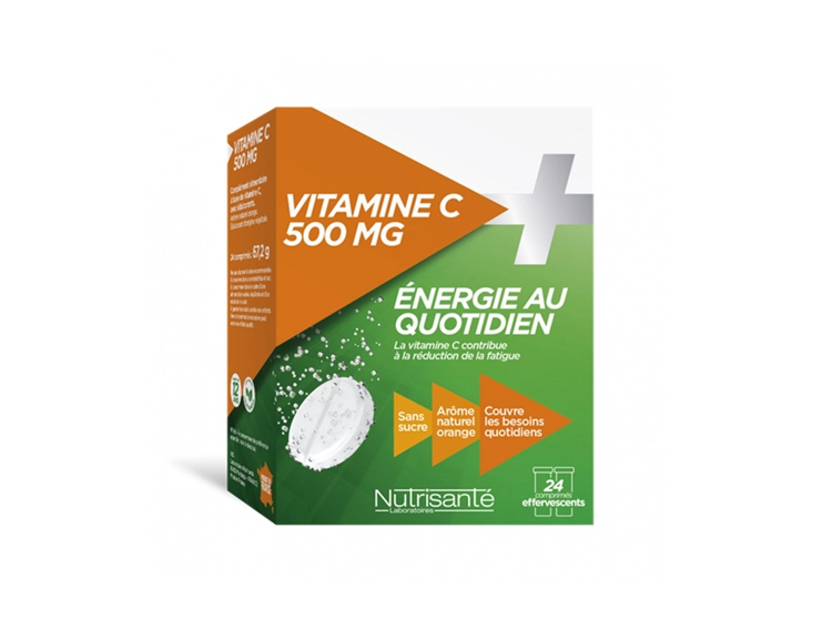 Nutrisanté vitamine C 500mg - 24 comprimés effervescents
