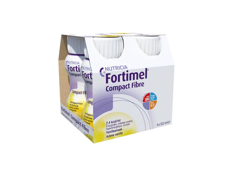 Nutricia Fortimel Compact Fibres  Vanille - 4x125ml
