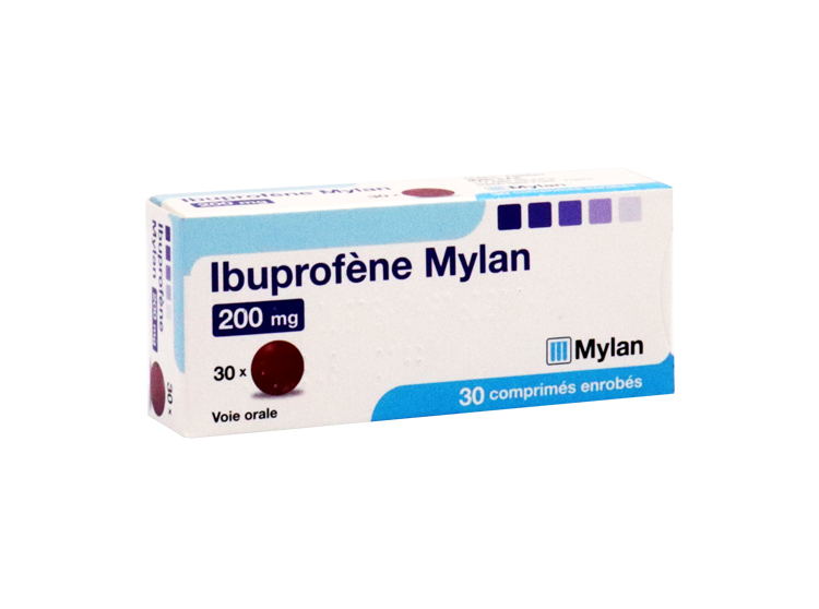 Mylan Ibuprofène 200mg comprimés enrobés - x30 - Pharmacie en ...