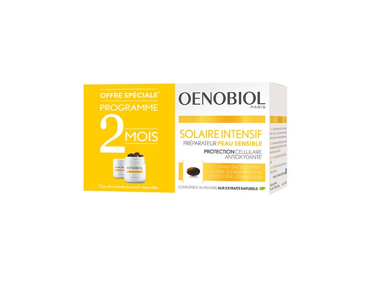 Oenobiol Solaire intensif Peau sensible - 2x30 capsules