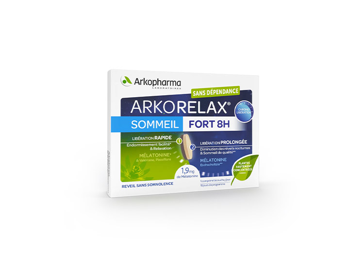 Arkopharma Arkorelax sommeil fort 8H - 15 comprimés
