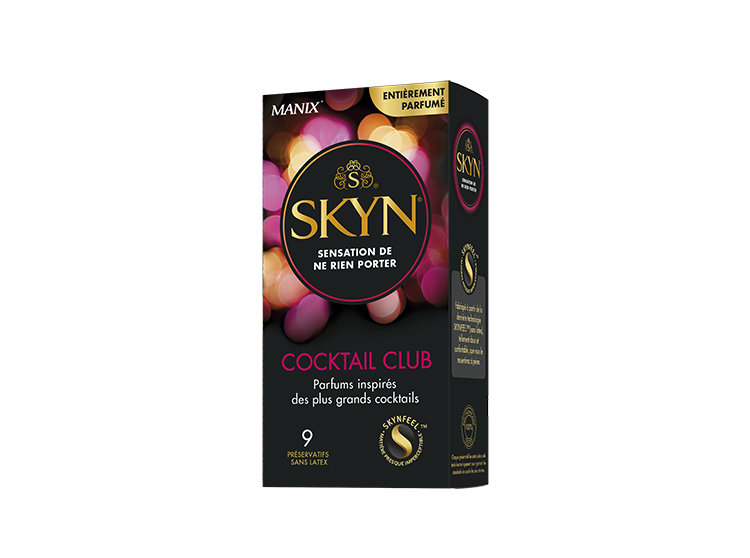Manix Skyn cocktail club - 9 préservatifs sans latex