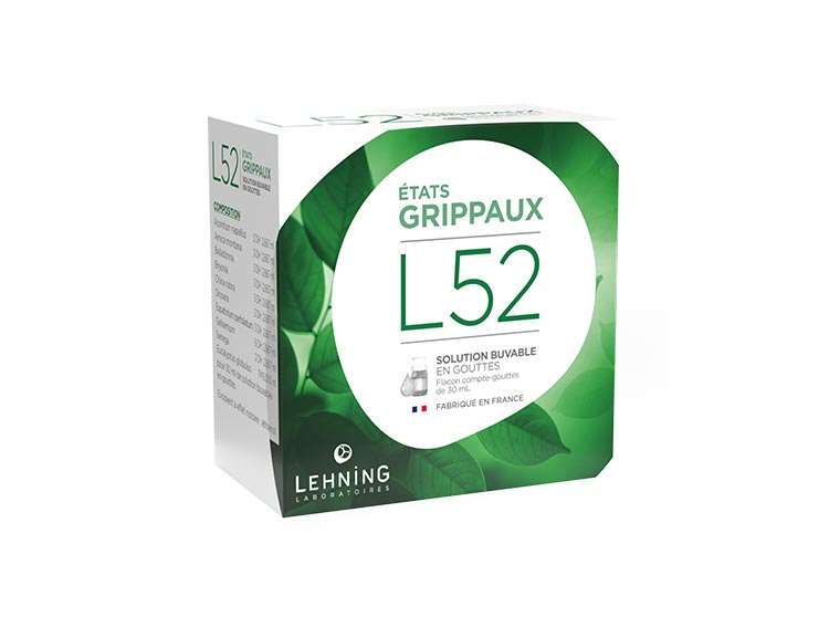 Lehning L52 État grippaux Solution buvable en gouttes - 30ml