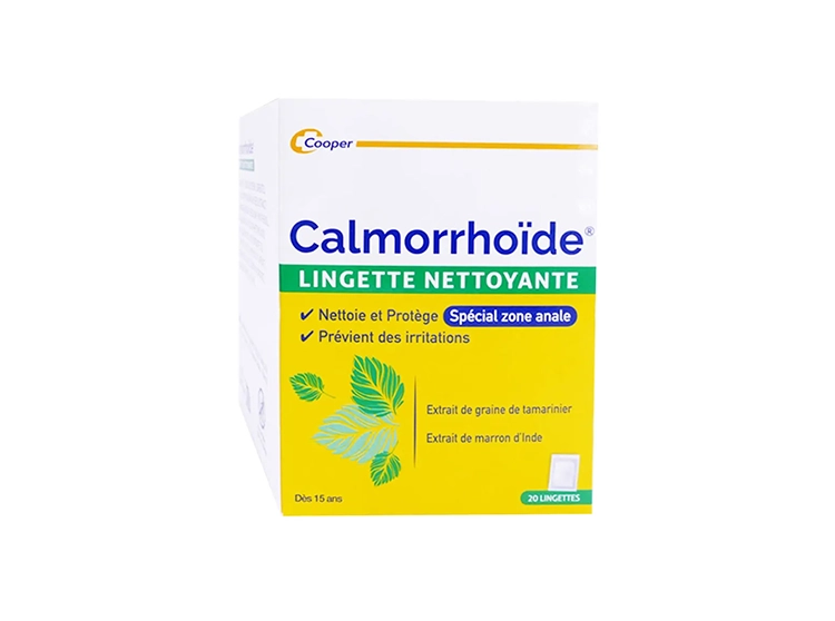 Calmorrhoïde Lingettes nettoyantes - 20 lingettes